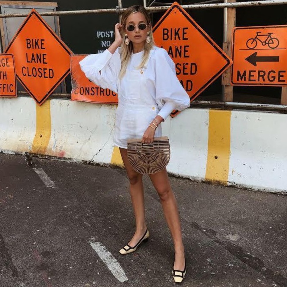 WeWoreWhat Short Linen Overalls White Shortalls